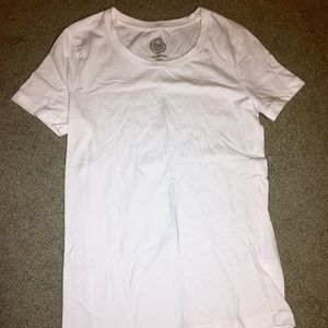 Basic crew neck white tee shirt